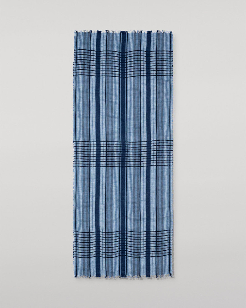 Crawton Graphic Stripe Navy Scarf 3