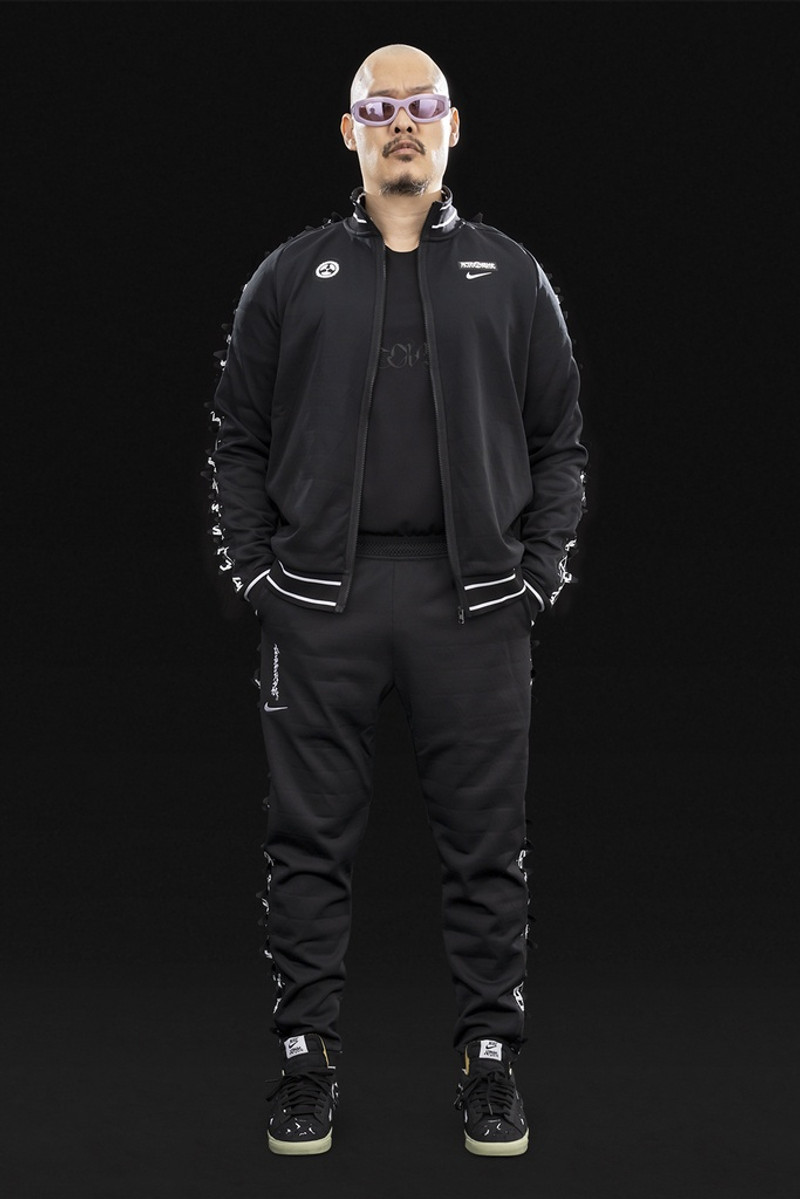 GGG-P1-011 Nike® Acronym® Track Pant Knit BLACK/BLACK ] with GGG-J1-011 13