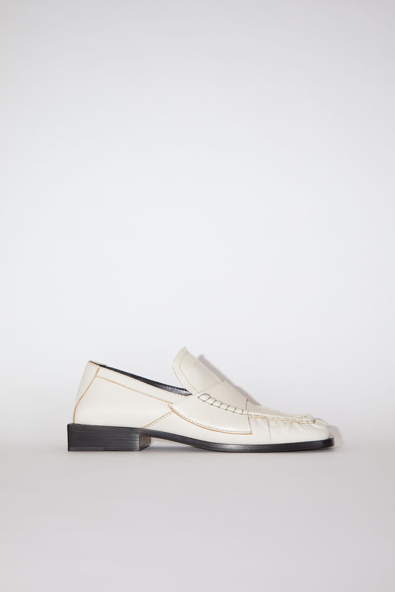 Square Toe Loafers - Off white 1