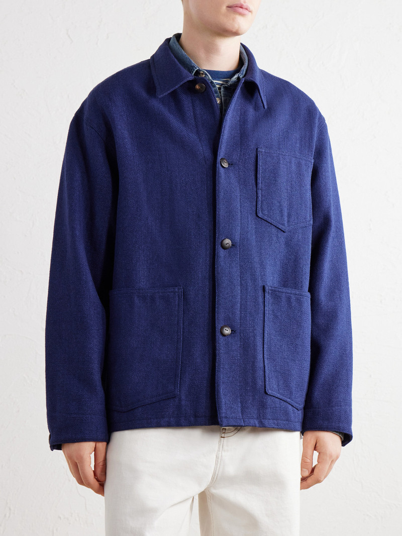 Baker Textured Wool and Linen-Blend Jacket 3