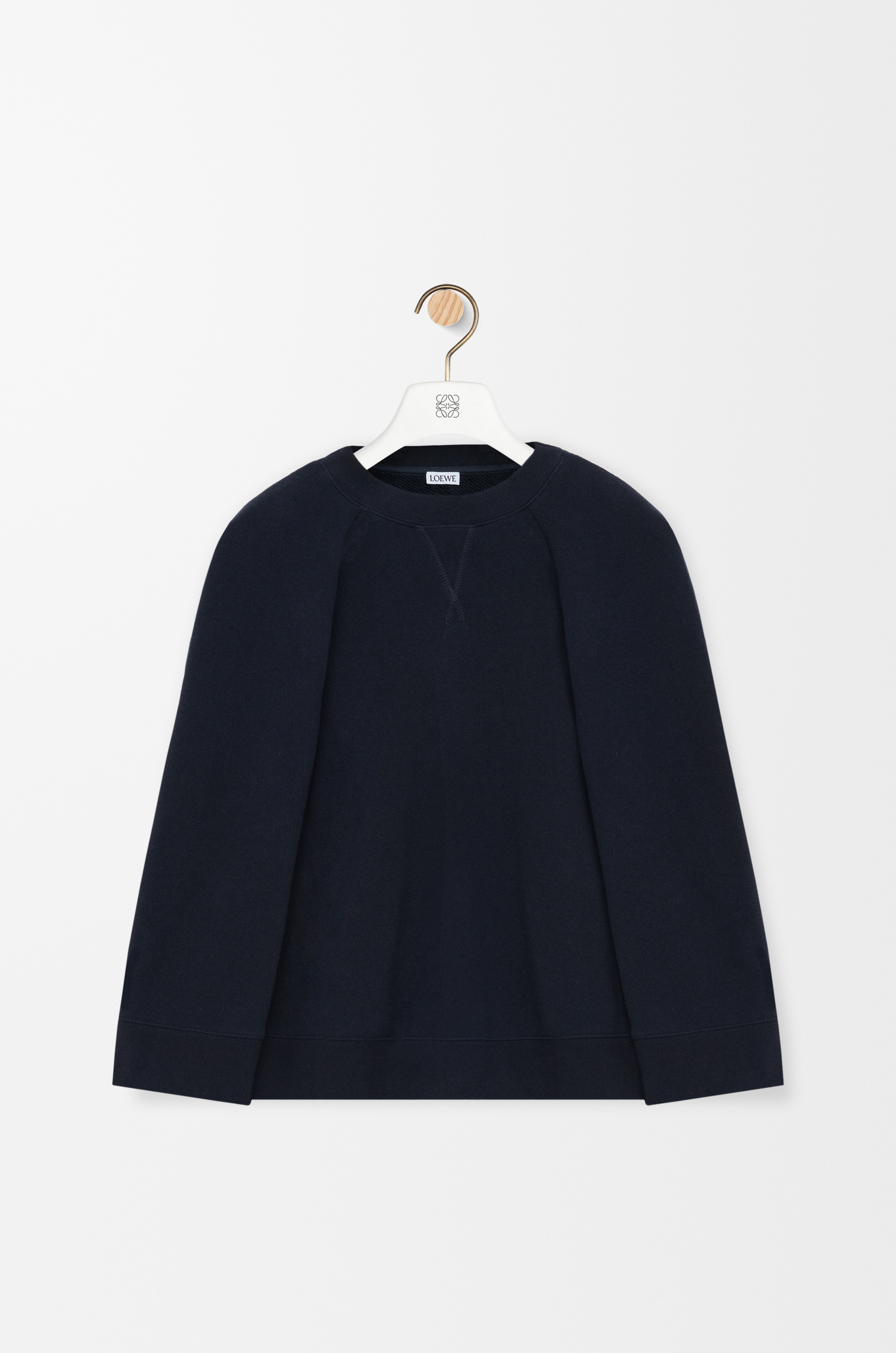 Cape sweatshirt in cotton blend - 1