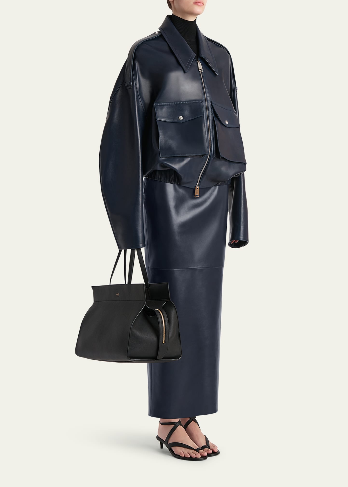 Loxley Leather Pencil Maxi Skirt - 2