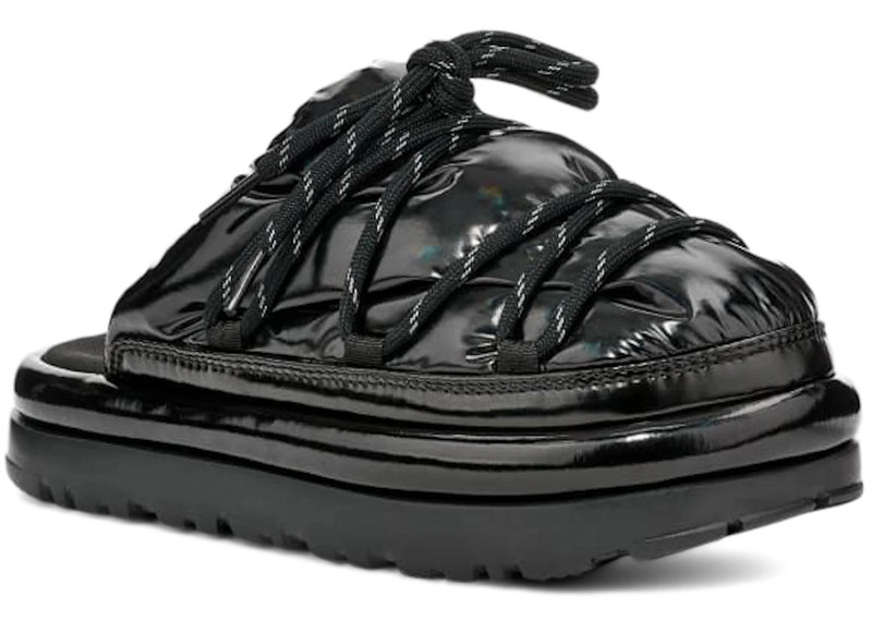 UGG UGG Hi Shine Spaceslider Slide Black (Women's) outlook