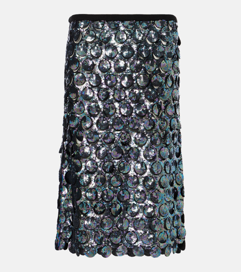 Photon sequined crochet midi skirt - 1
