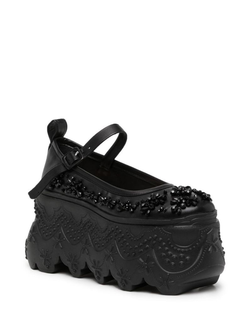 Turbo applique flatform ballerinas - 2