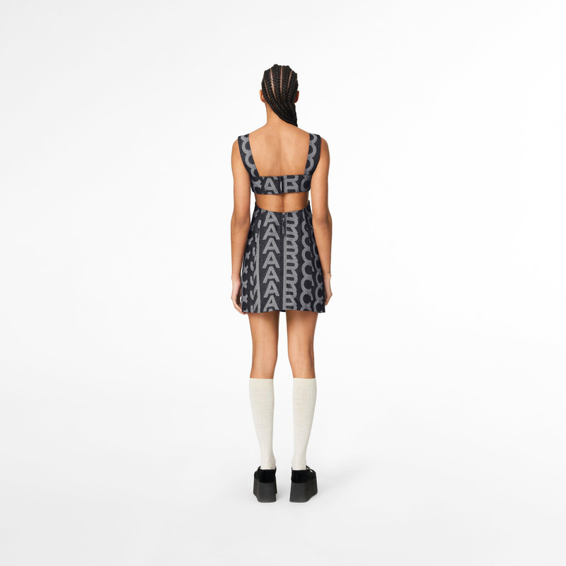 THE MONOGRAM DENIM CUTOUT DRESS 4