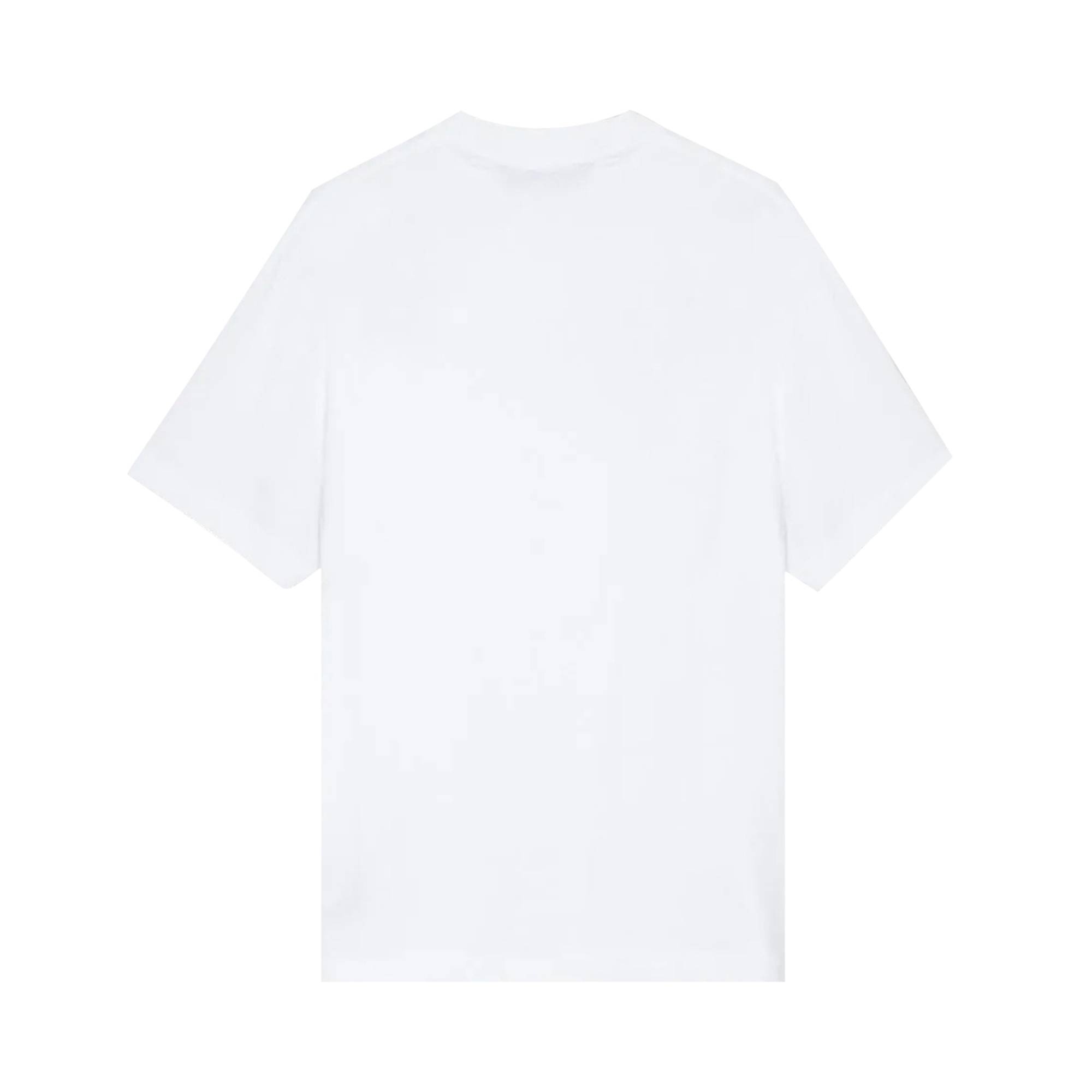 Palm Angels Aspen Heart Sprayed Tee 'White/Purple' - 2