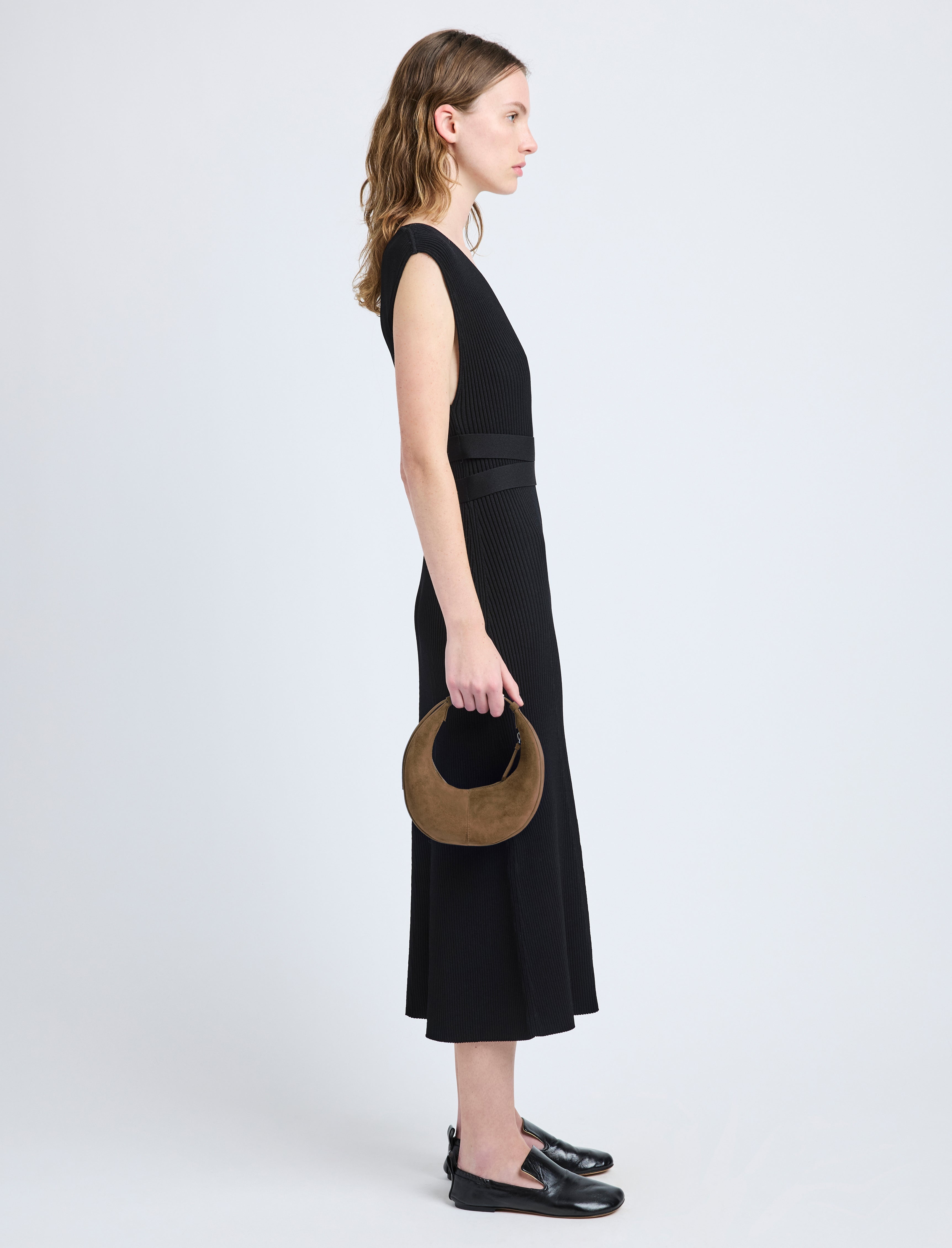 Mini Slide Bag in Soft Suede - 4