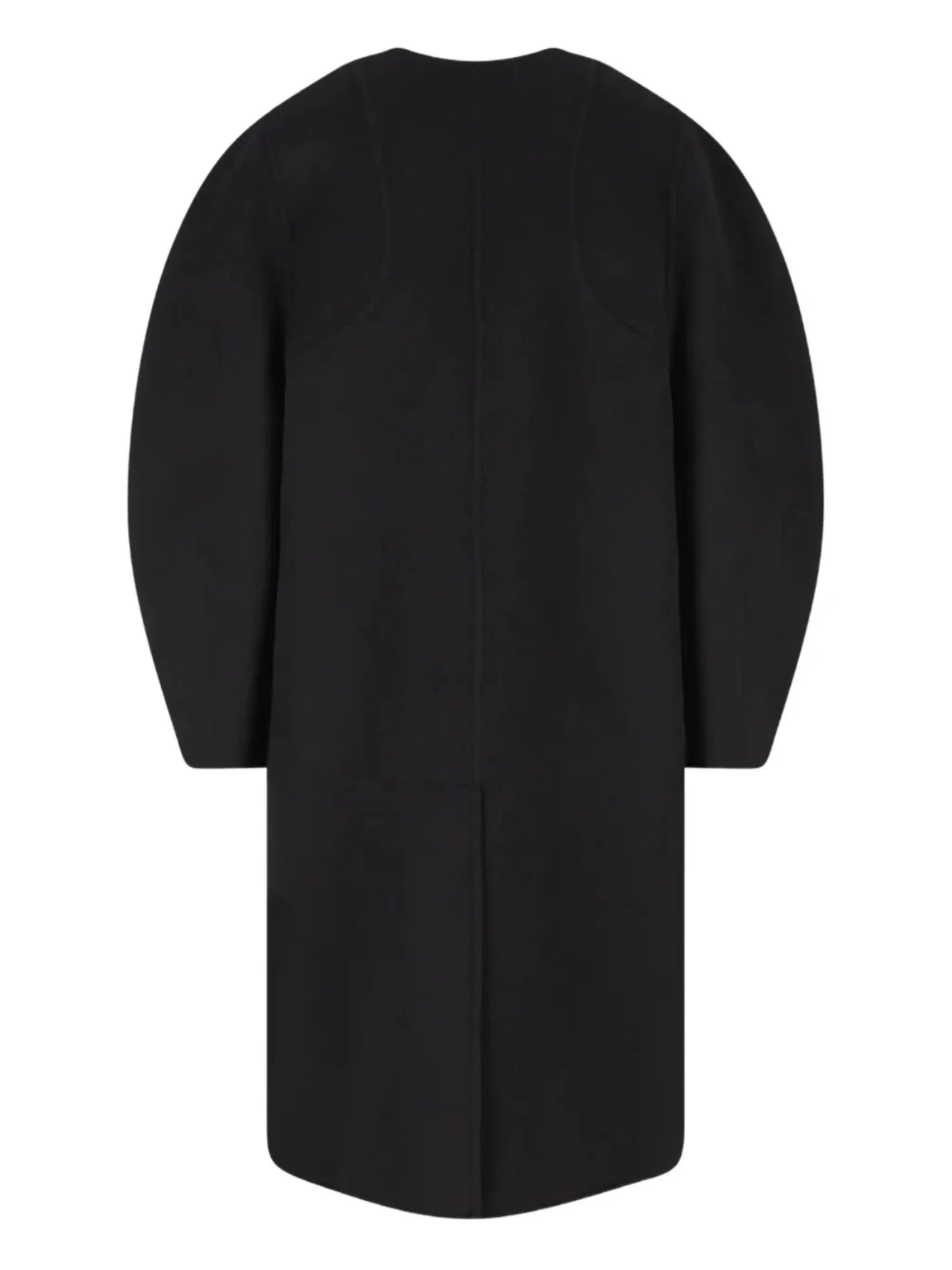Fendi Puff-sleeve Velvet-pocket Coat - 4