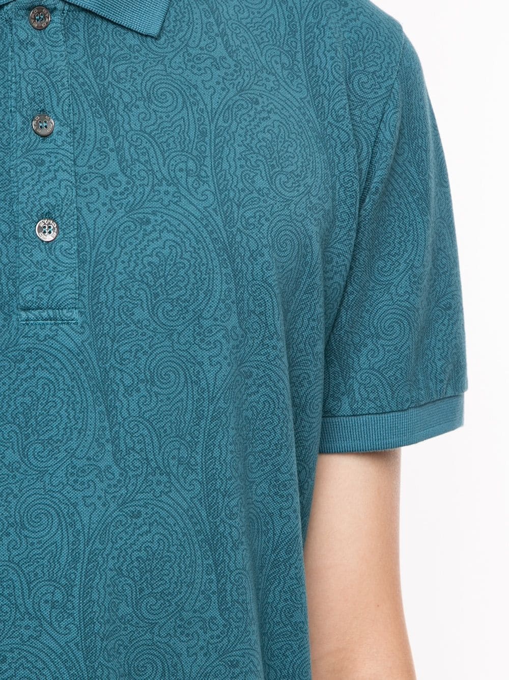 paisley-print polo shirt - 5