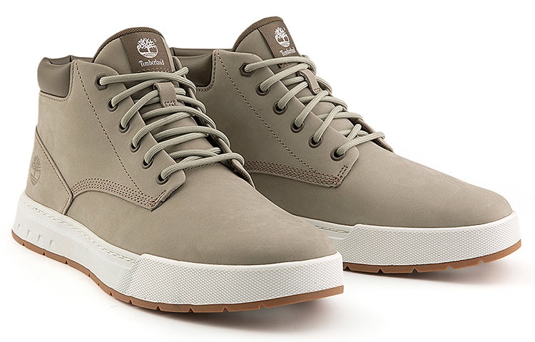 Timberland Maple Grove Leather Chukka Boots 'Light Taupe Nubuck' A674NW - 4