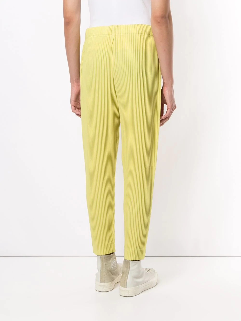 pleated cropped trousers - 4