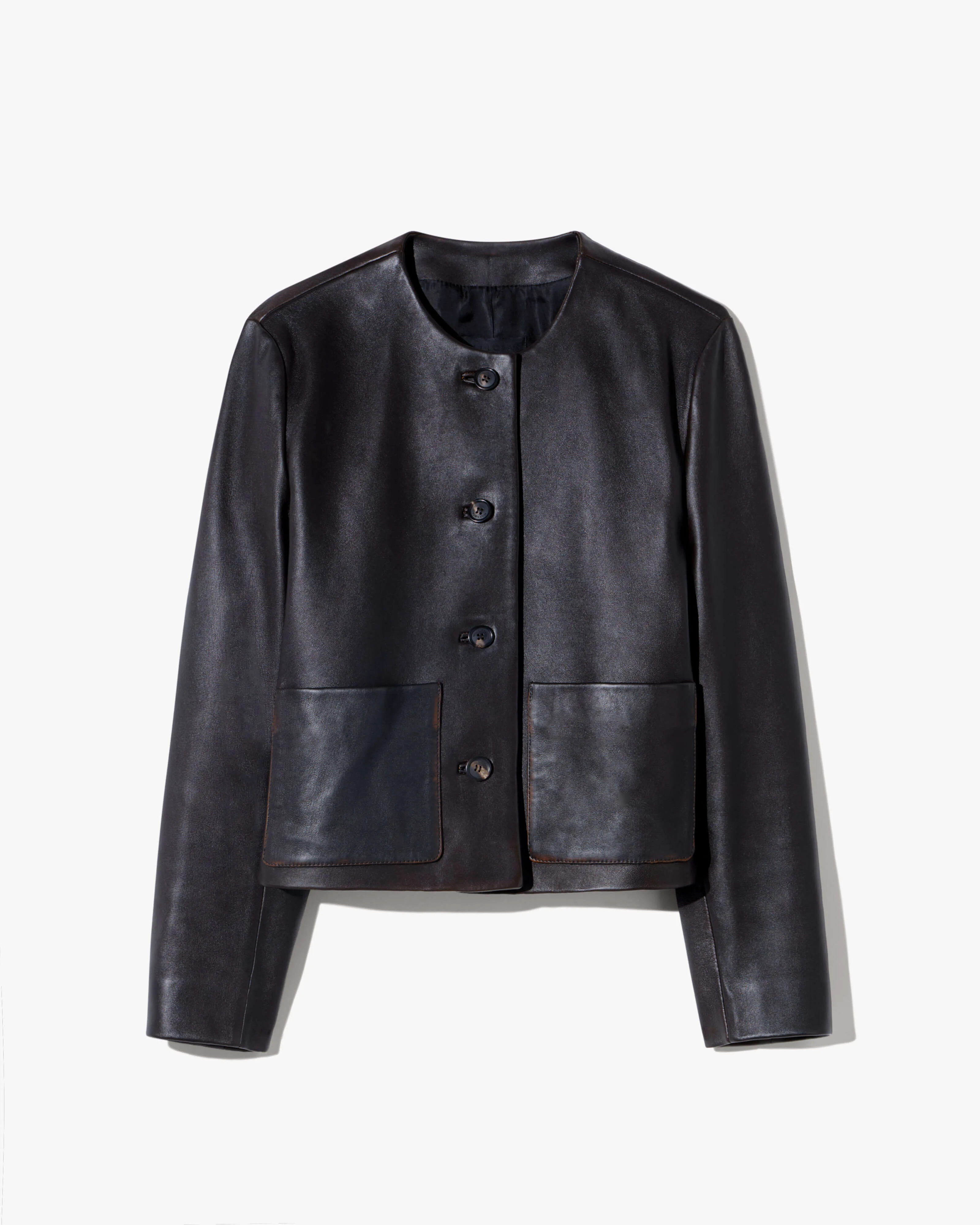 OPHELIE LEATHER JACKET - 1