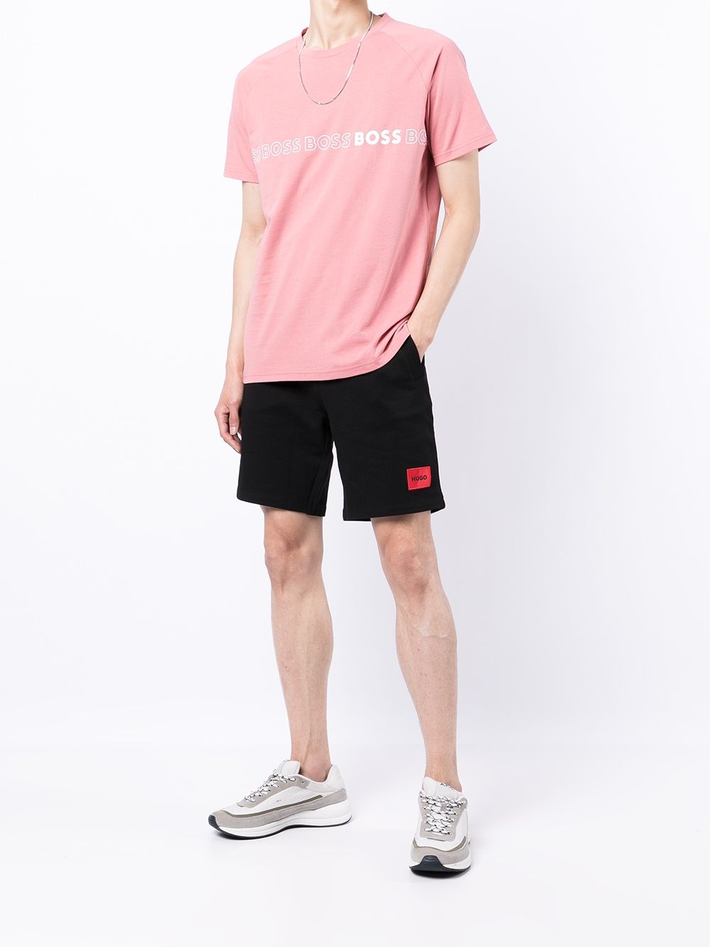 logo-print shorts - 2