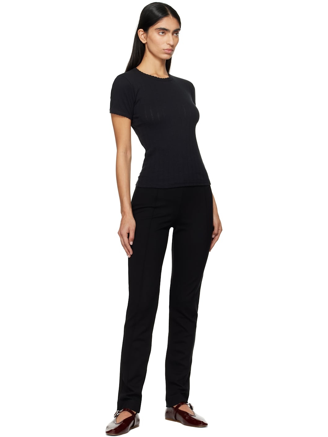 Black Rio Cigarette Trousers - 4