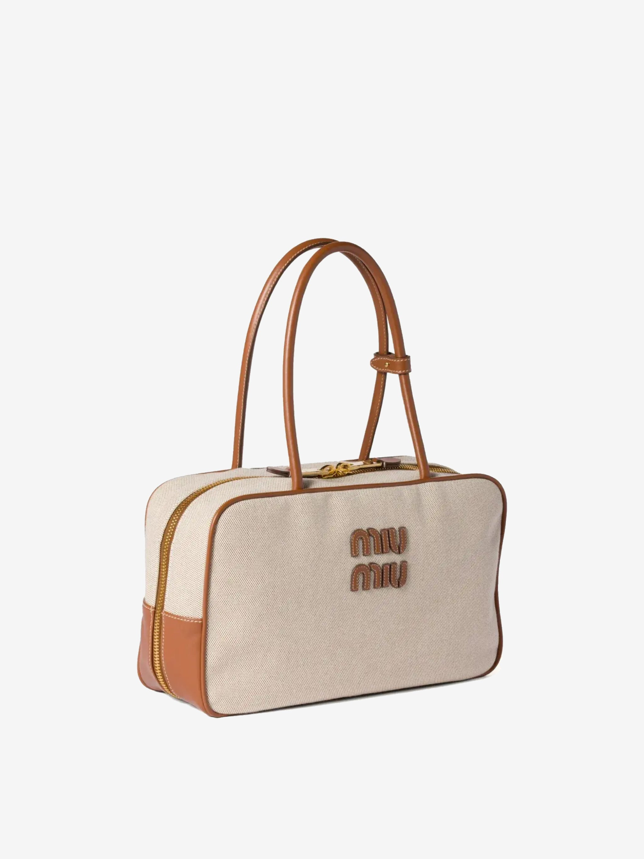 MIU MIU - Women Contrast Beau Canvas Bag - 4