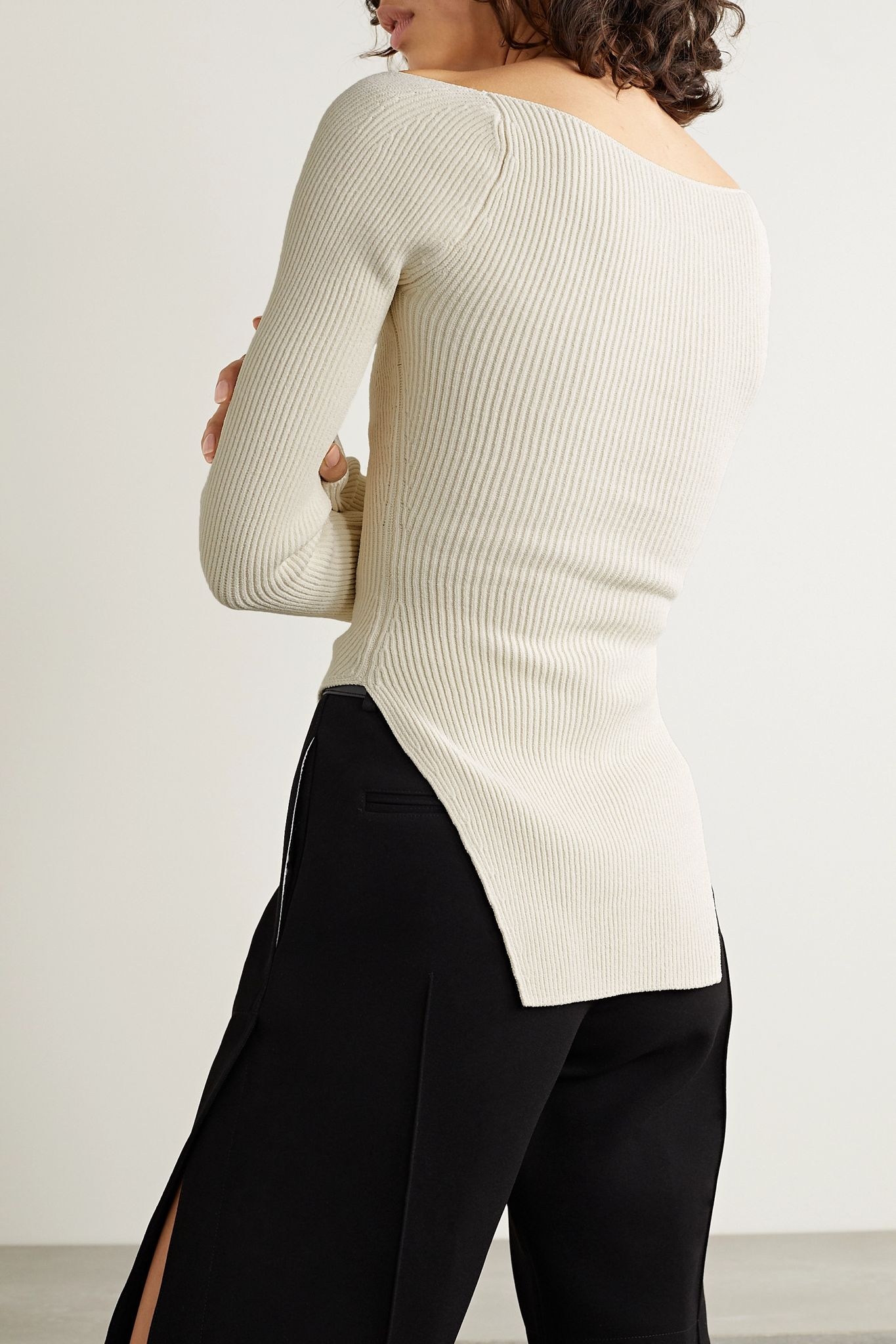 Maddy ribbed-knit sweater - 4