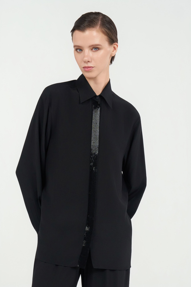Silk Shirt with Shimmering Detail 3