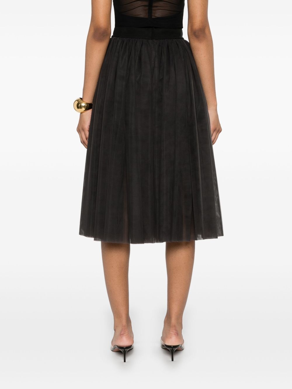 tulle midi skirt - 4
