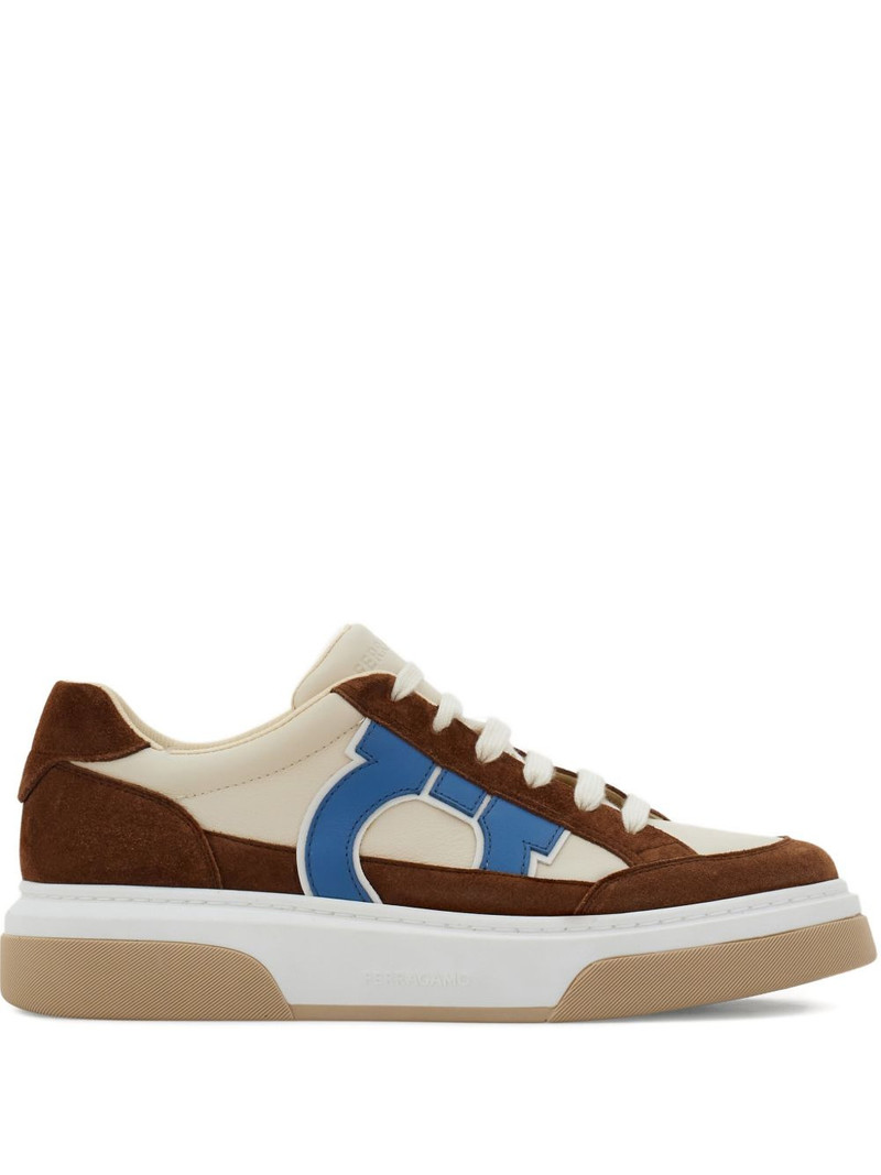 suede gancini low-top trainer 1
