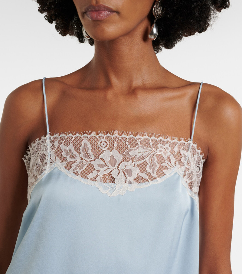 Hanna lace-trimmed satin camisole 3