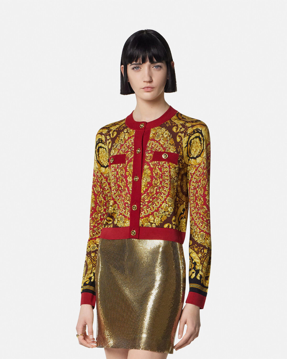 Barocco Silk Knit Cardigan - 4
