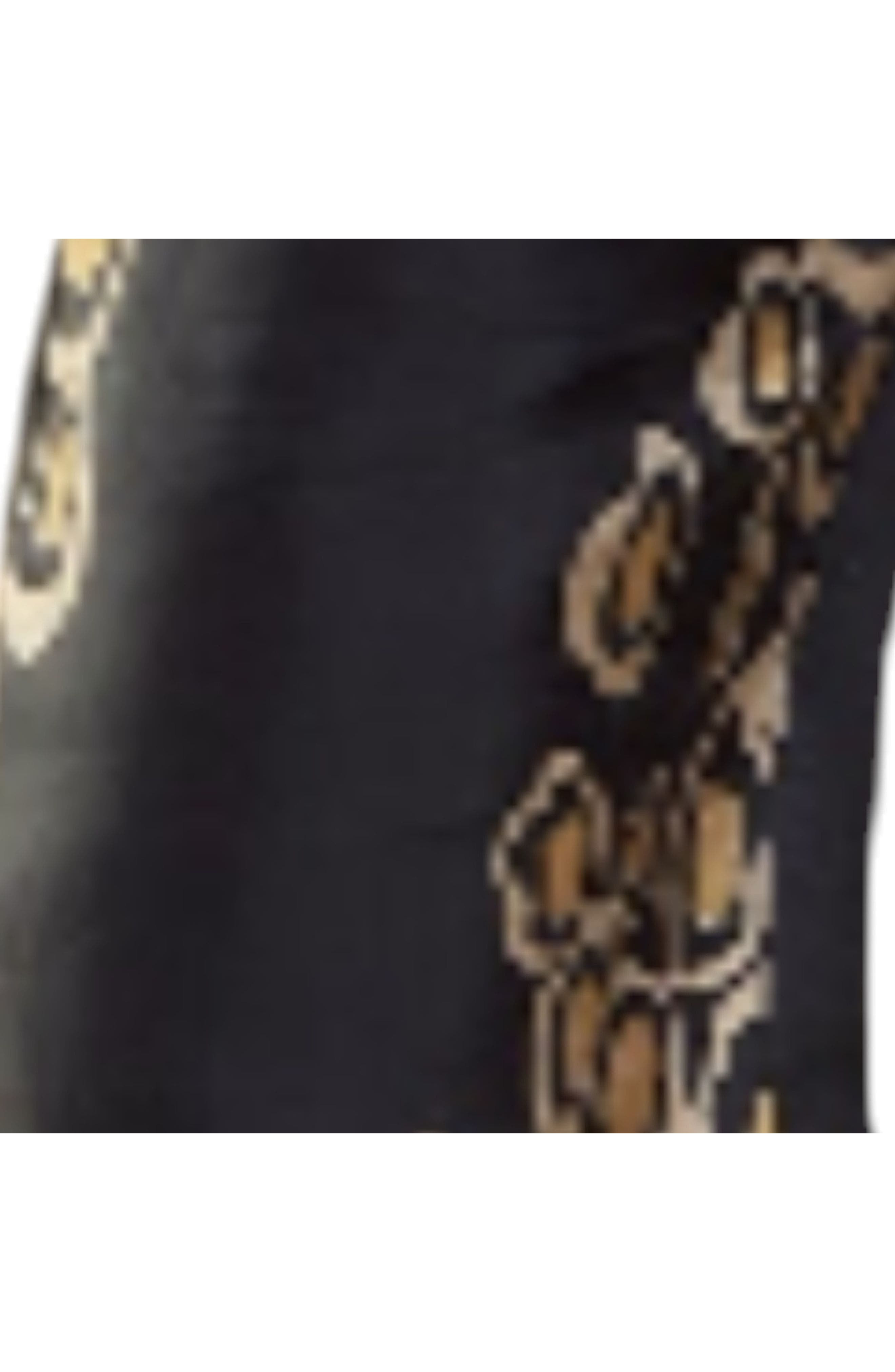 Cynthia Rowley Amalfi Gold Foil Shorts in Black Gold at Nordstrom - 4
