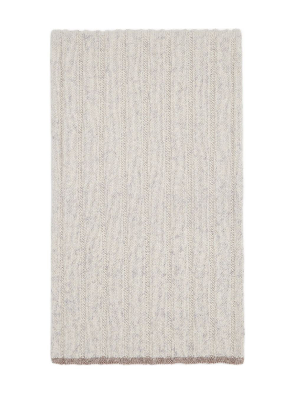 ribbed cashmere scarf - 5