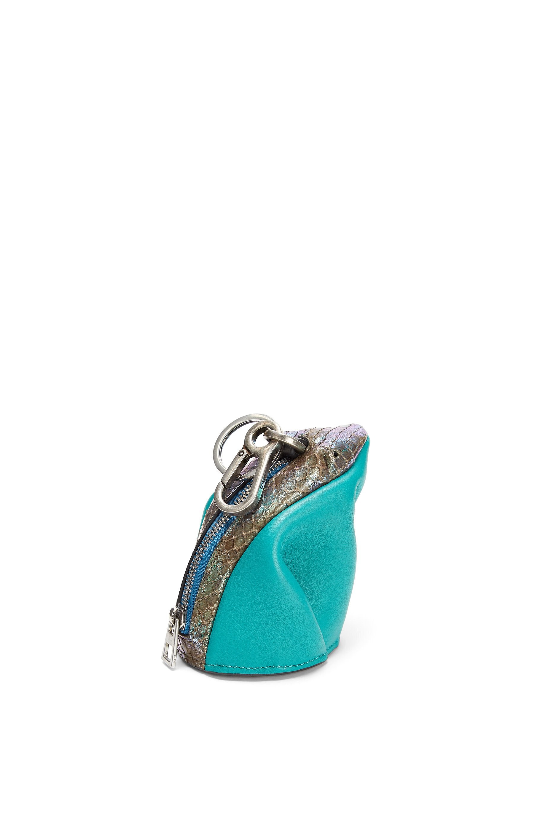 Frog charm in calfskin and snakeskin - 2