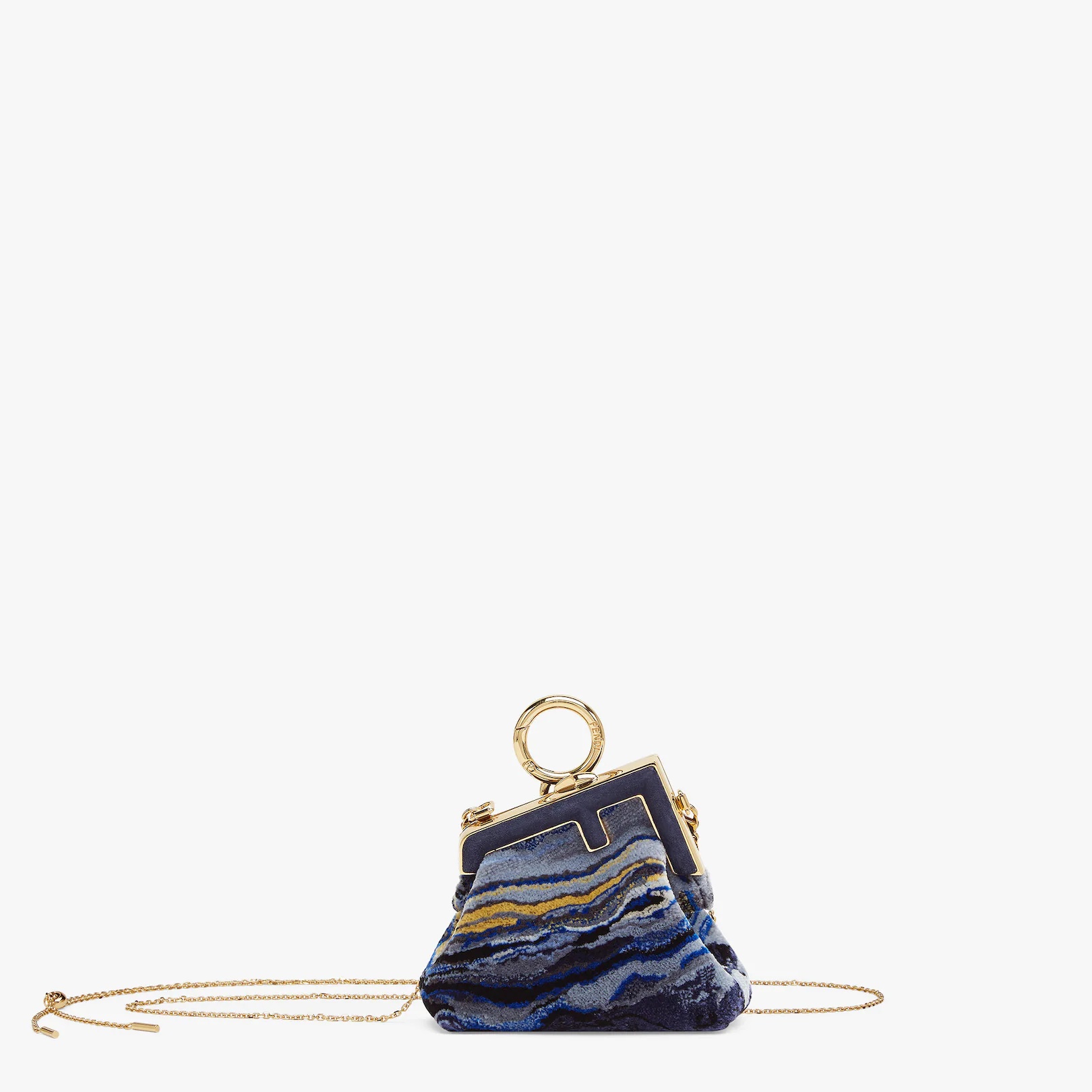 Blue fabric charm - 1