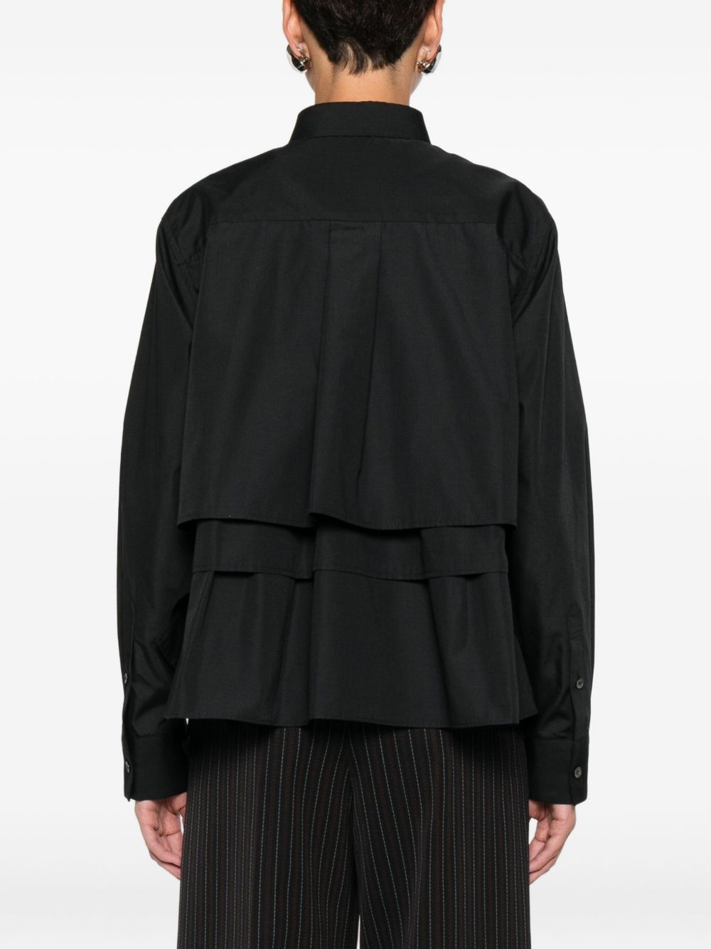 layered ruffled shirt - 4