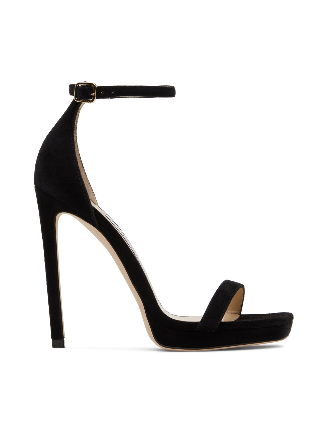 Black Alva 120 Heeled Sandals - 1