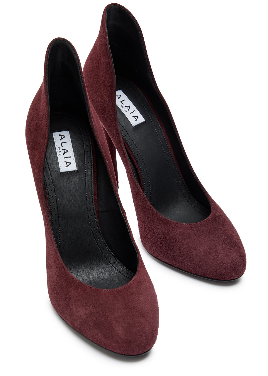 Alaïa Décoletté 110 Suede Pumps - 3