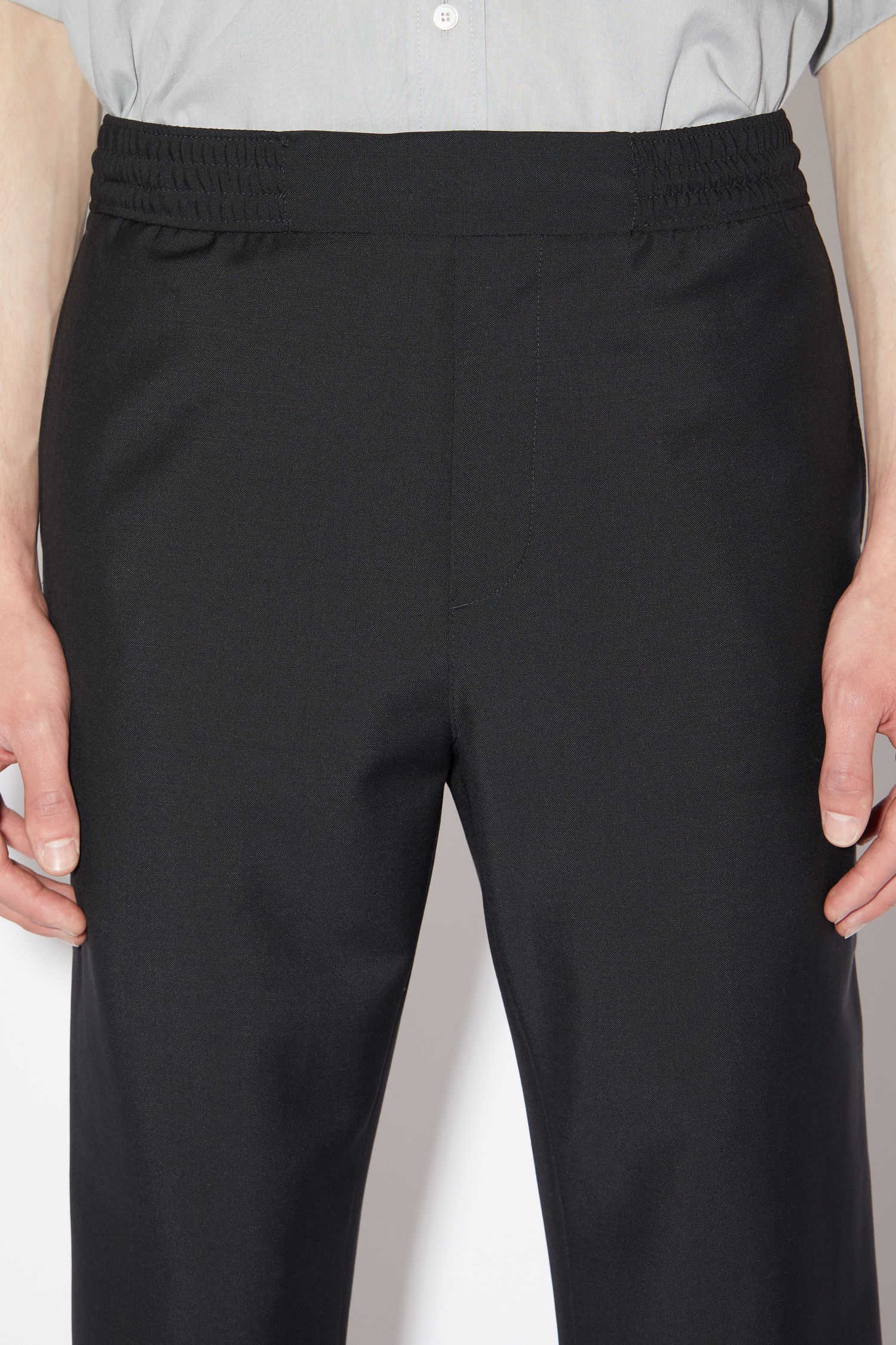 Mohair-blend trousers - Black - 5