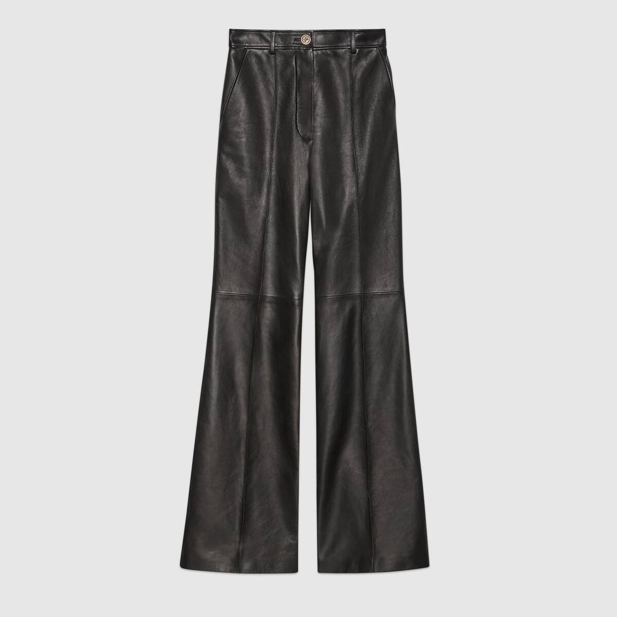 Plongé leather flare pant - 1
