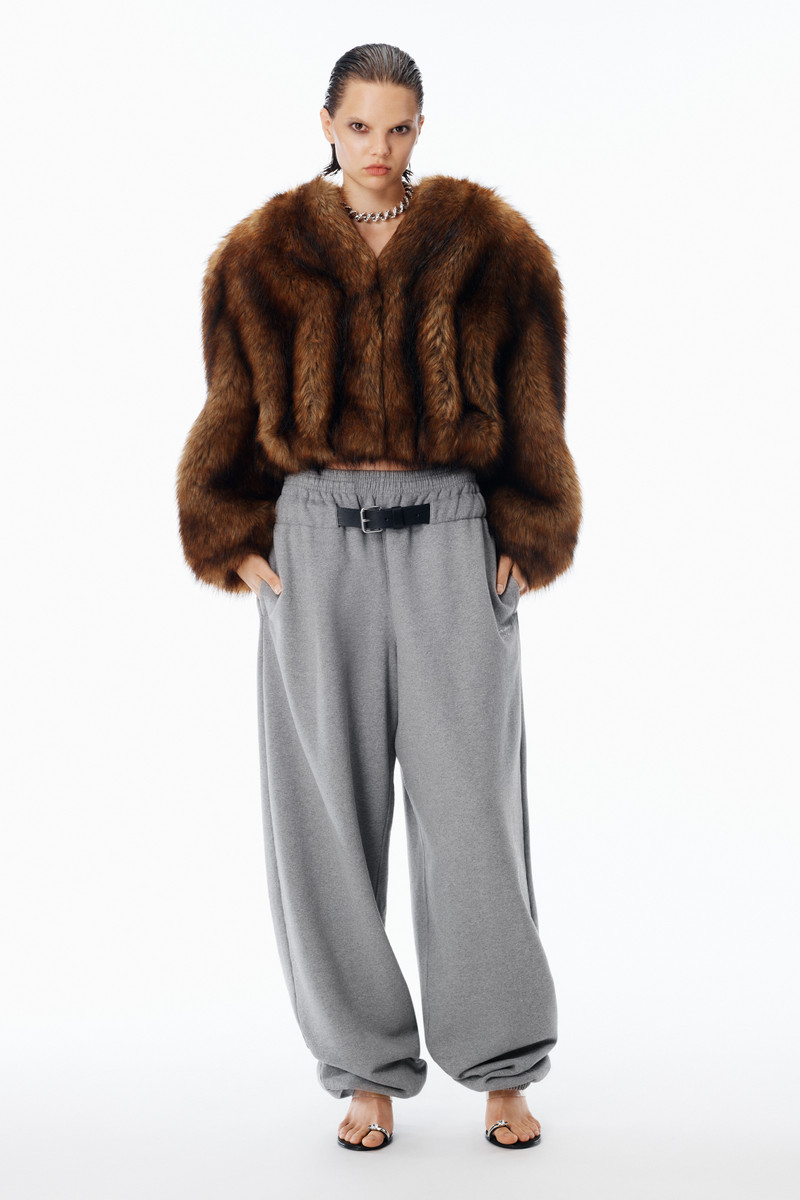 Alexander Wang Mid-Rise Sweatpant in Cotton Terry Relaxed outlook