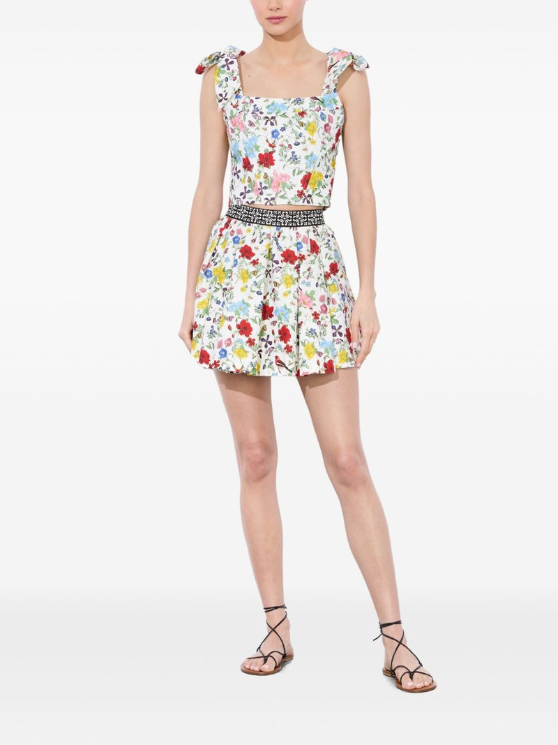 Alice + Olivia Clara bow-strap top outlook