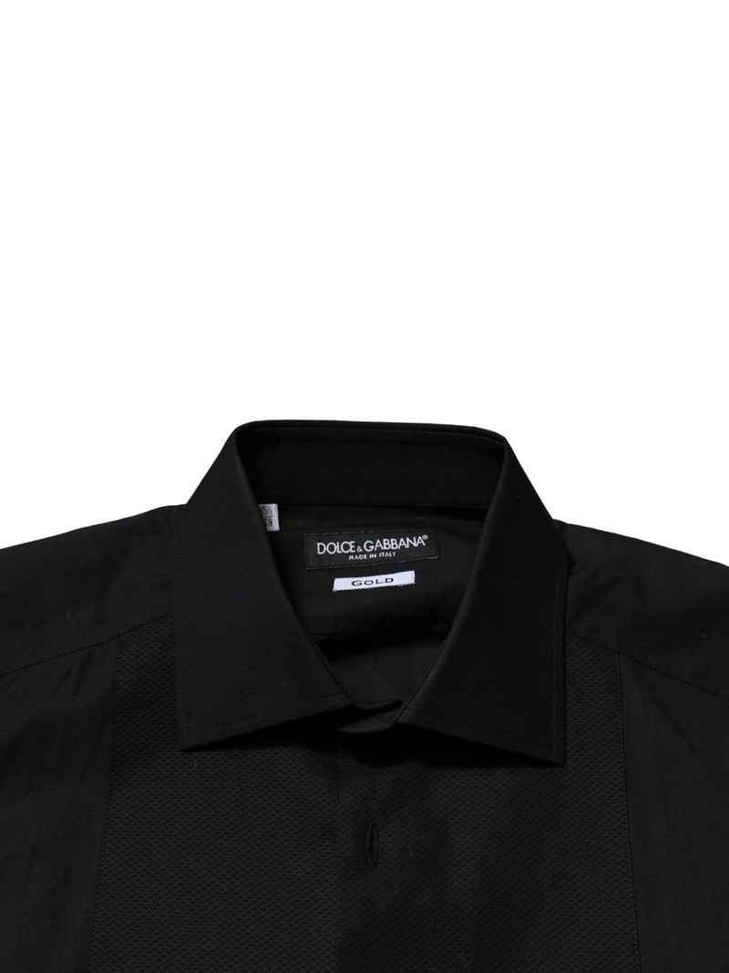 Gold bib-front shirt 4