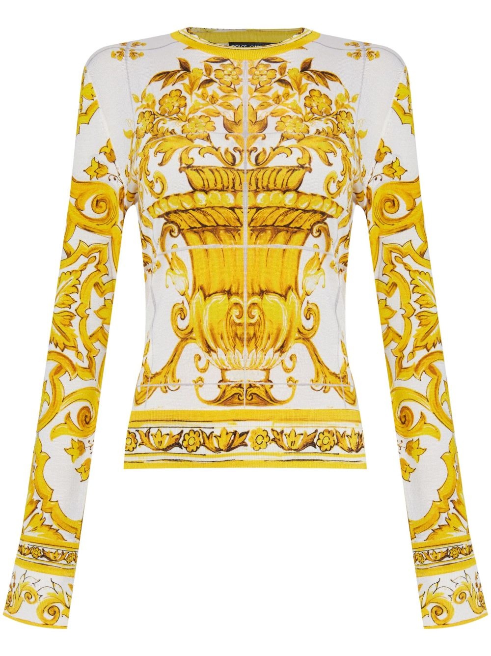 majolica print sweater - 1