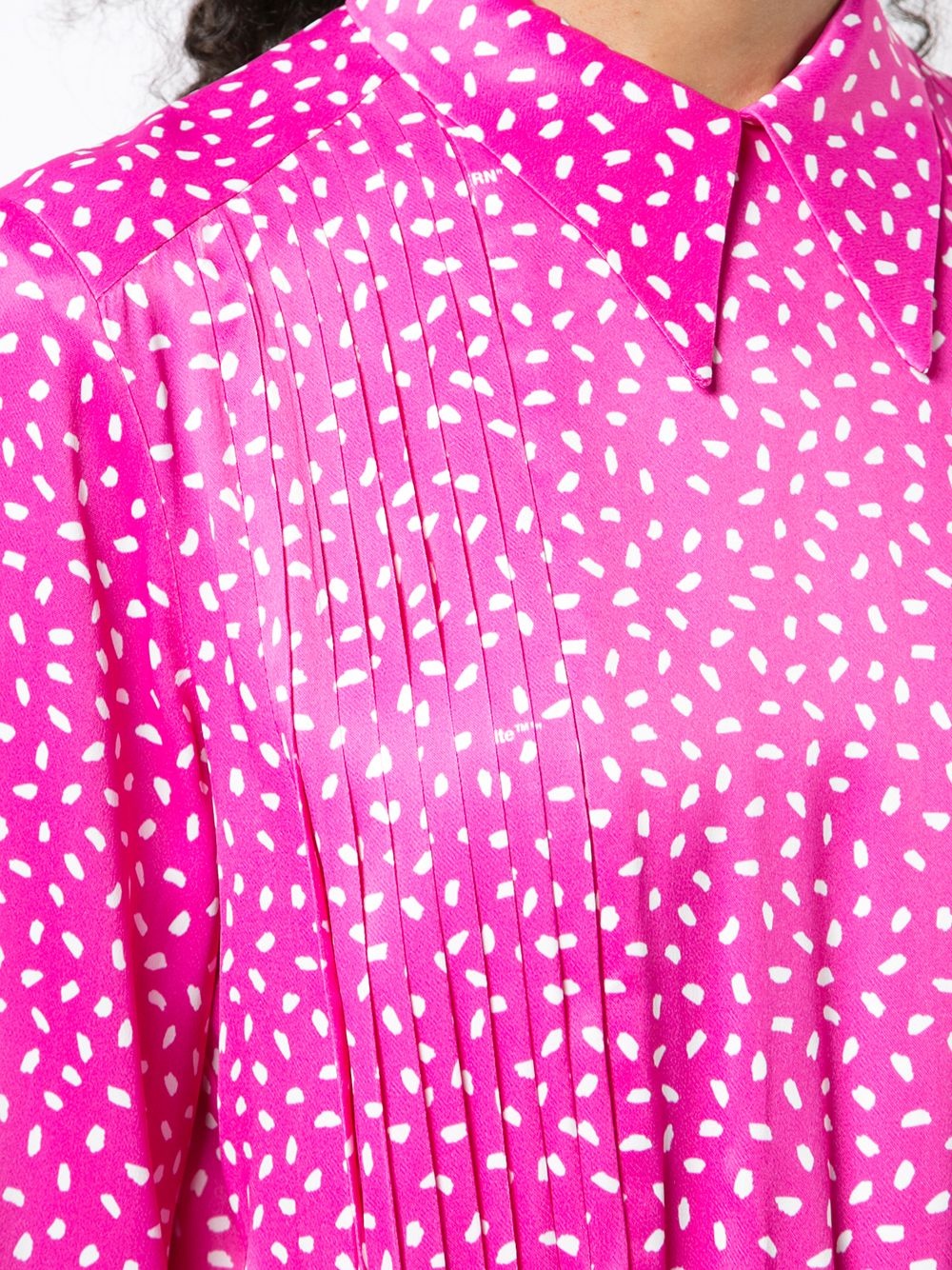 printed satin dress - 5