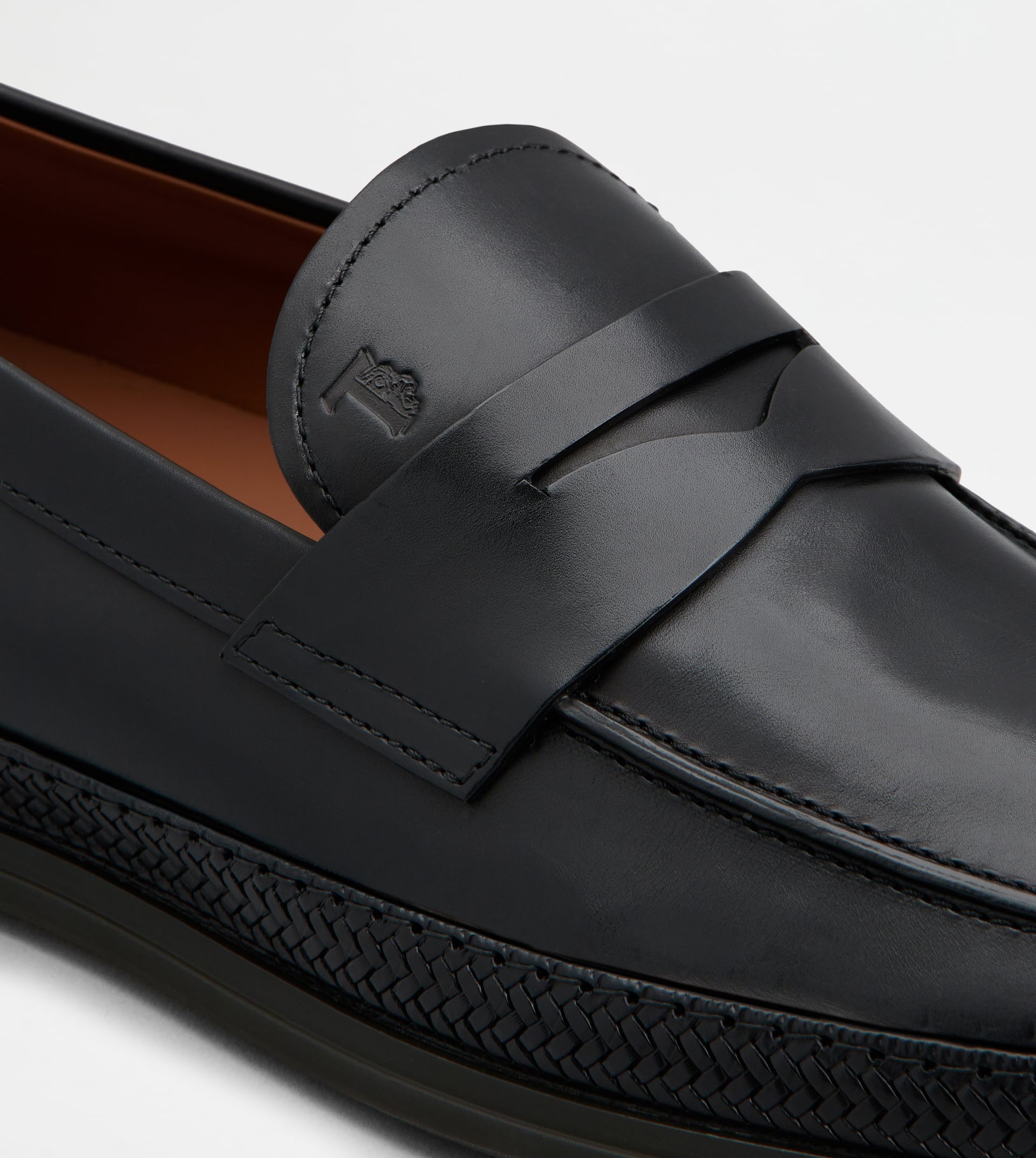 LOAFERS IN LEATHER - BLACK - 5