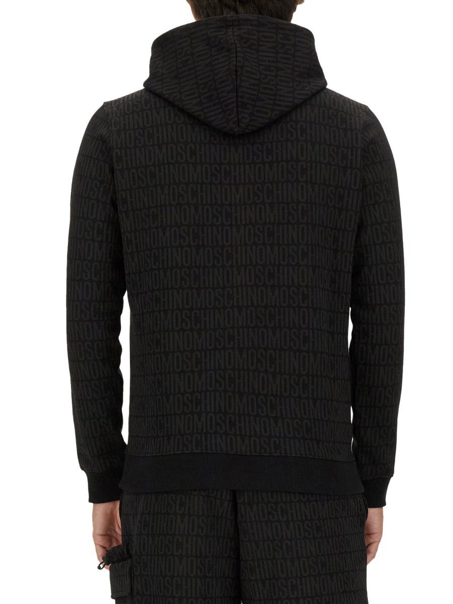 Moschino Sweatshirt With All Over Logo - 3