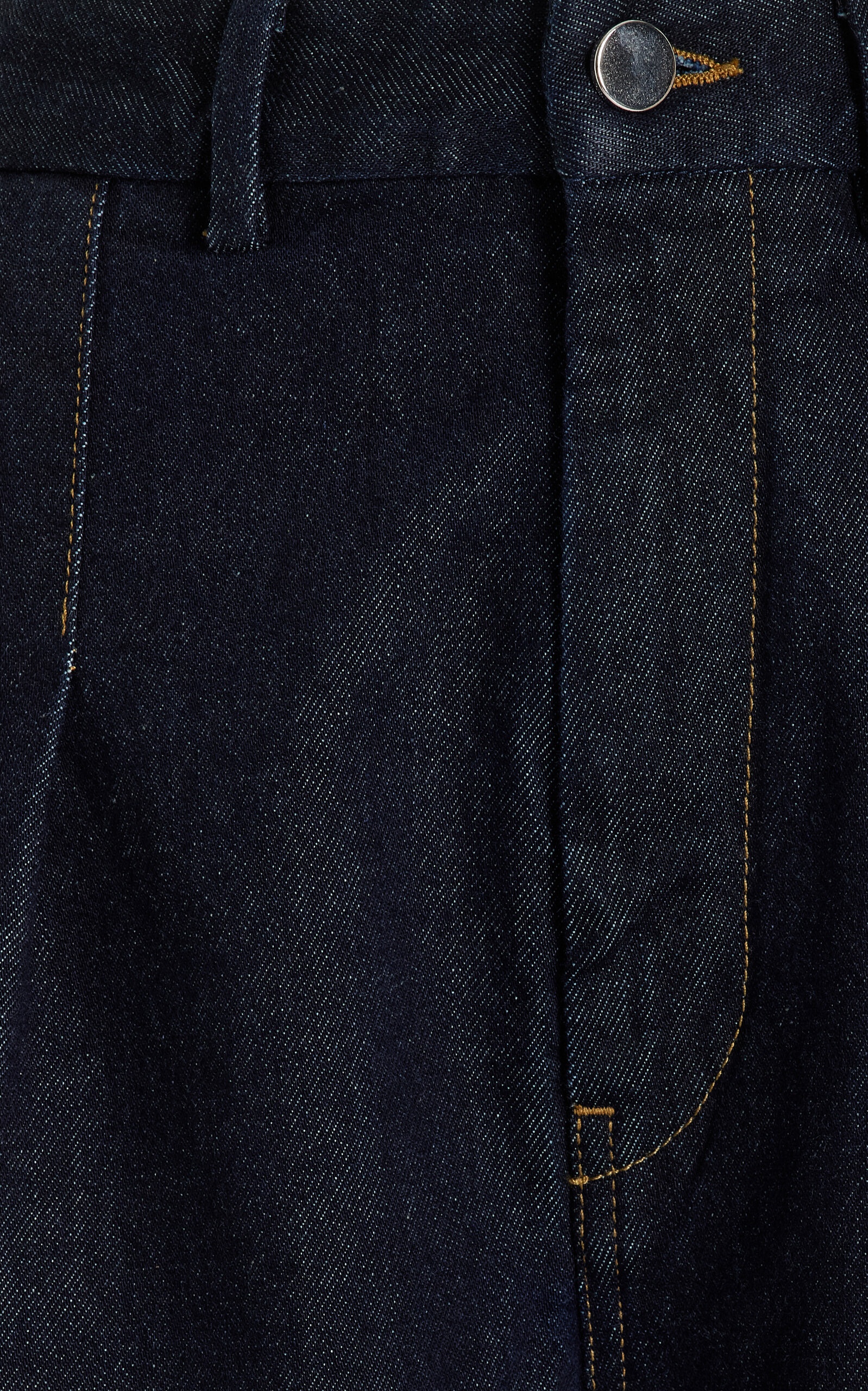 Attu Rigid High-Rise Organic Cotton Wide-Leg Jeans dark wash - 5