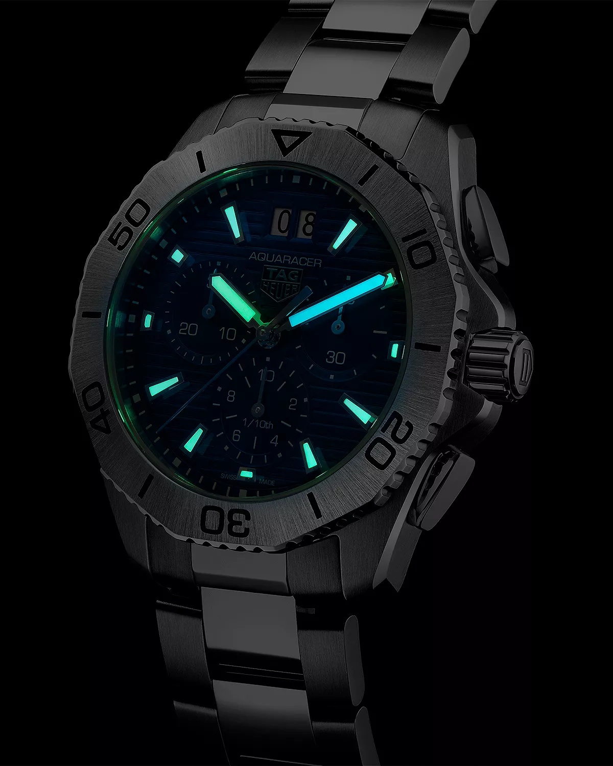 Aquaracer Professional 200 Date Chronograph, 40mm - 8