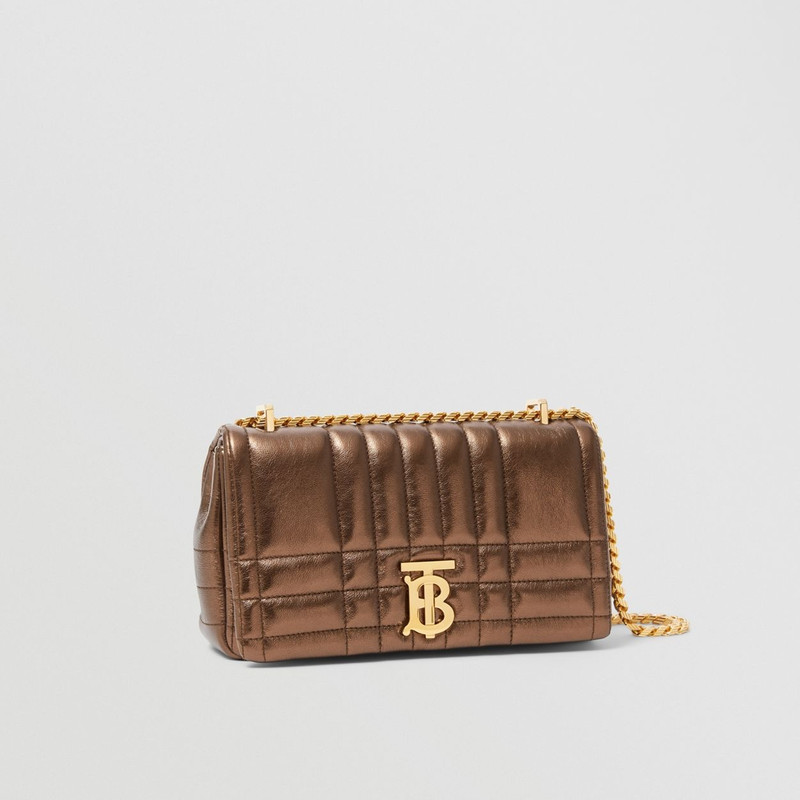 Small Metallic Quilted Leather Lola Bag 7