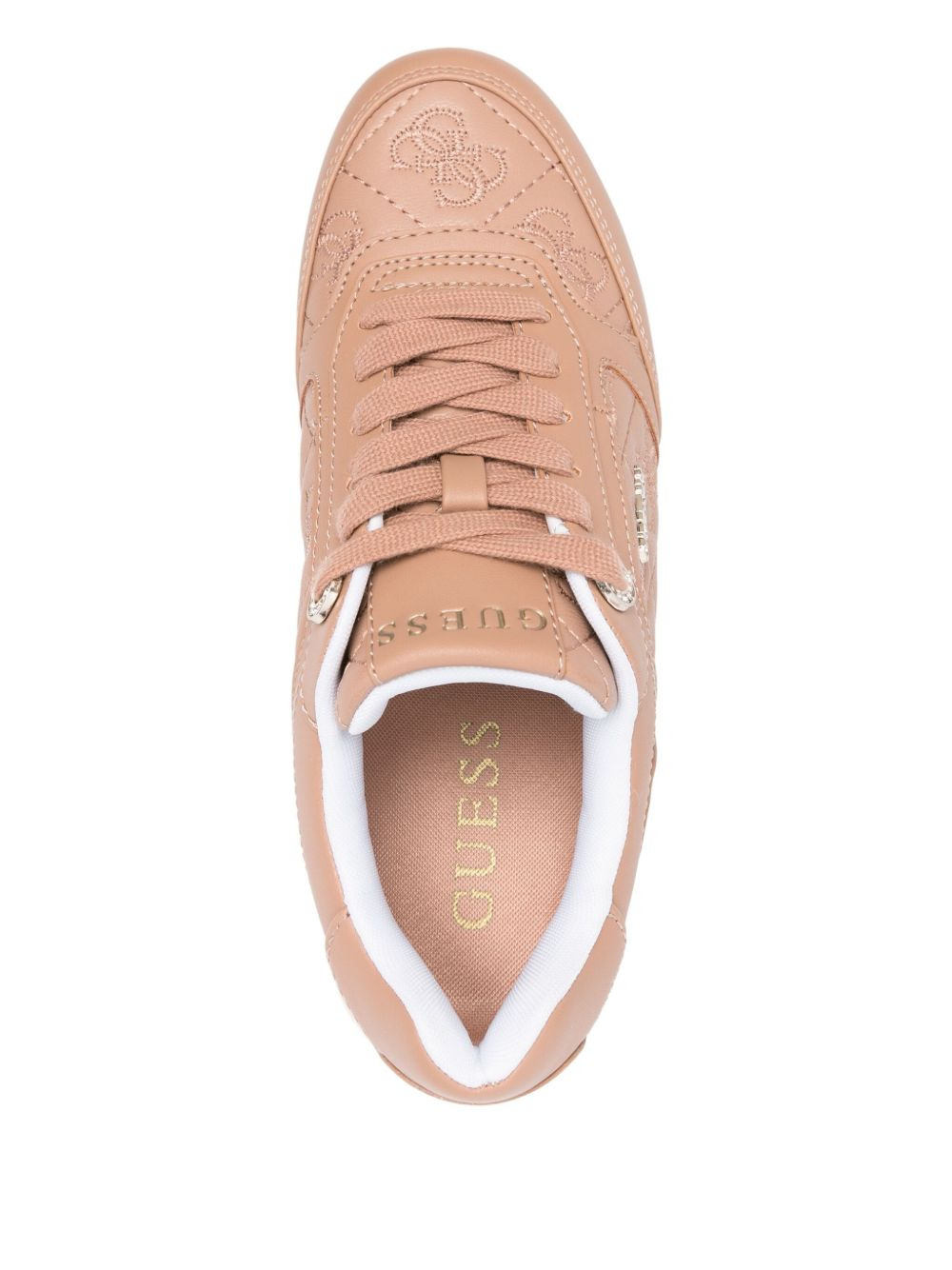 logo-plaque platform sneakers - 4