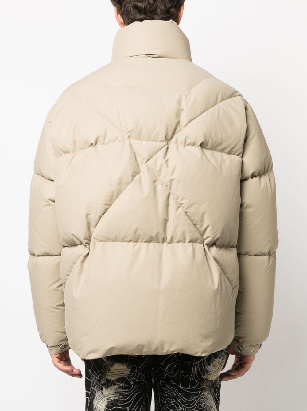 stitch-detail puffer jacket - 4