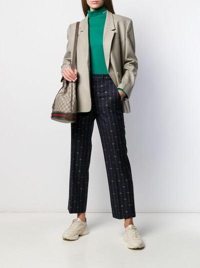 GUCCI GG straight leg trousers outlook