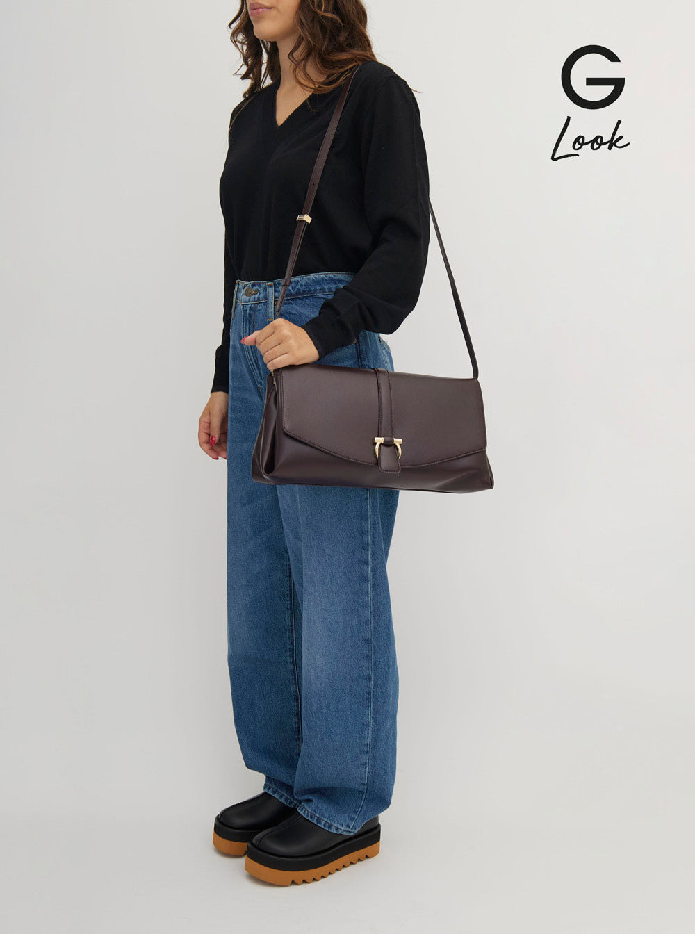 Ferragamo Women Bordeaux Crossbody Bag With Gancini Buckle Detail In Leather Woman - 6