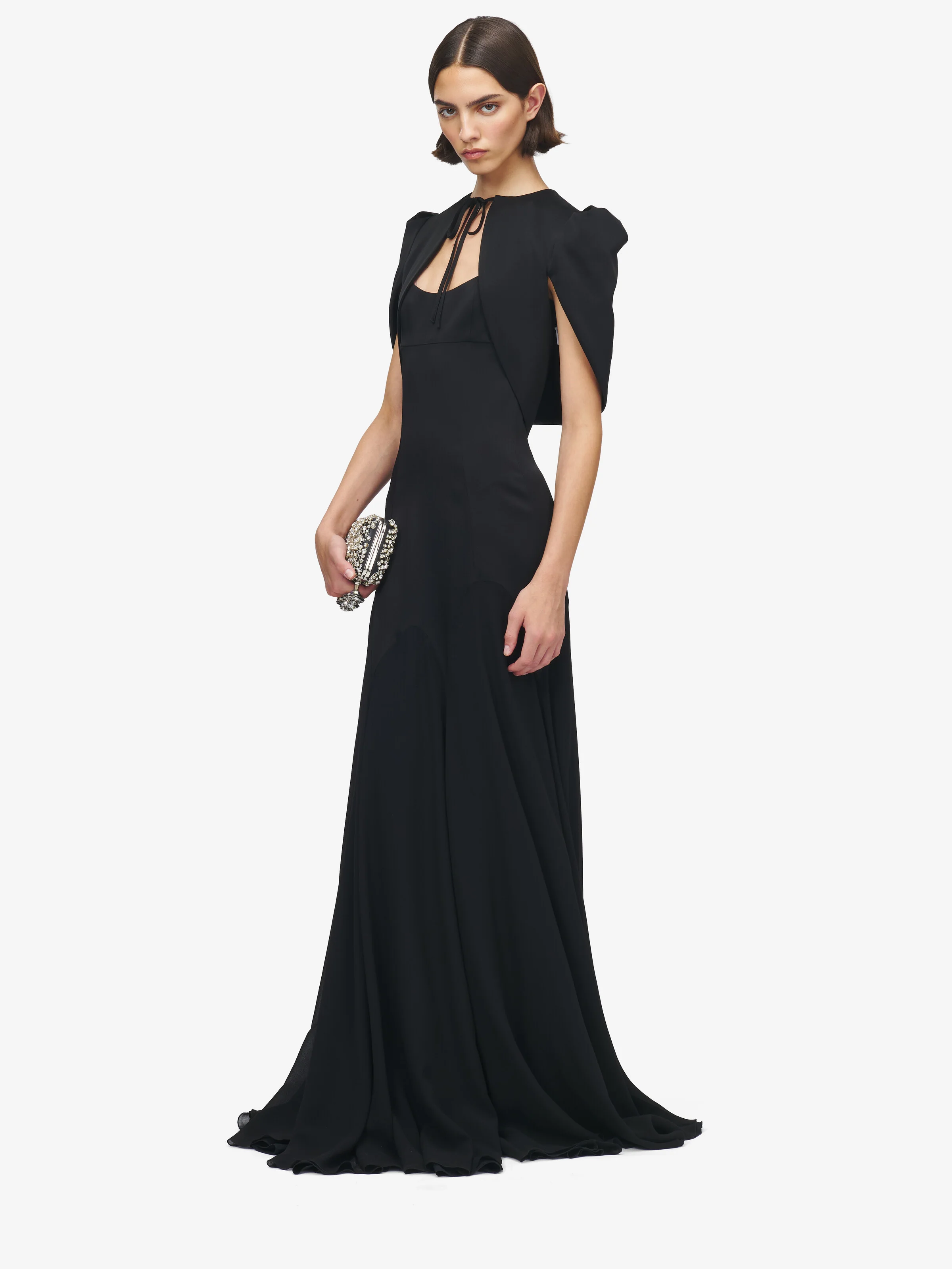 Women's Tailored Bolero Jacket in Black - 1